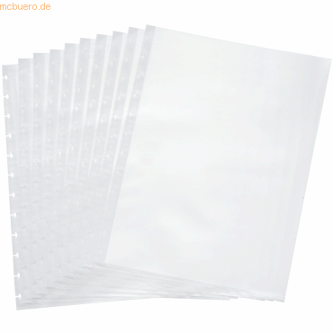 Bild von 15x Foldersys, Mappe, Ersatzhüllen für Sichtbuch A4 PP mit T-Stanzung farblos transparent VE=10 Stück (A4, 10 x)