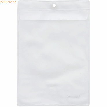 Bild von 10 x Foldersys Plakat-Tasche A5 PVC mit Klappe Aufhängöse klar transpa