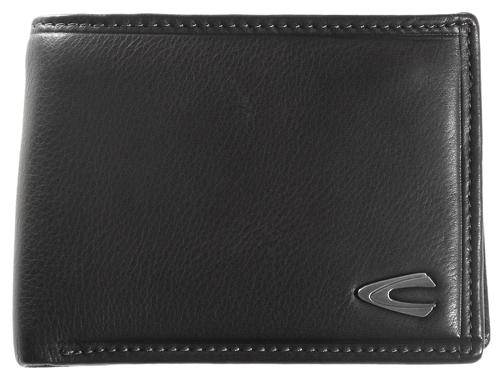 Bild von camel active Scheintasche "Vegas", Leder, Querformat, Emblem, für Herren, schwarz