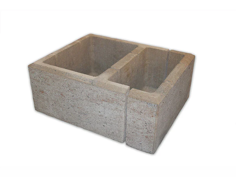 Bild von Diephaus Mauersteine TOSA 50 x 40 x 20 cm Muschelkalk Versatzstein 1/5 & 4/5