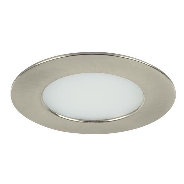Bild von Brumberg LED-Einbaudownlight, IP44, nickel matt, rund - 12127153