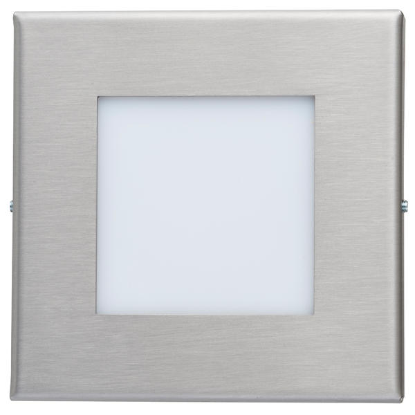 Bild von Brumberg LED-Wandeinbauleuchte, edelstahl, quadratisch - 10140205