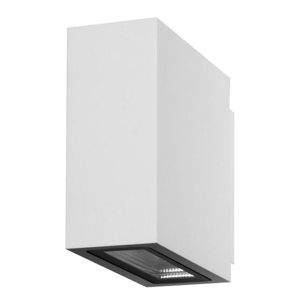 Bild von Brumberg LED-Wandanbauleuchte, IP54, strukturweiß, rechteck - 10033173