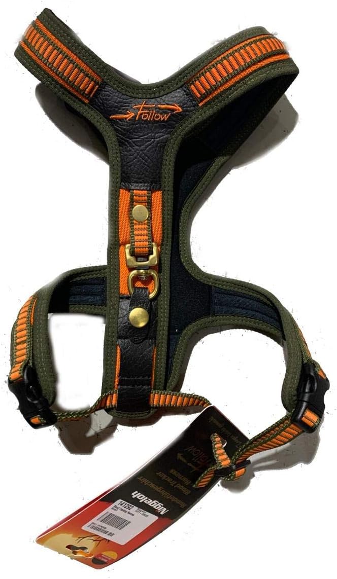 Bild von Niggeloh Hundeführgeschirr Follow, Orange-Oliv, L, 041100001