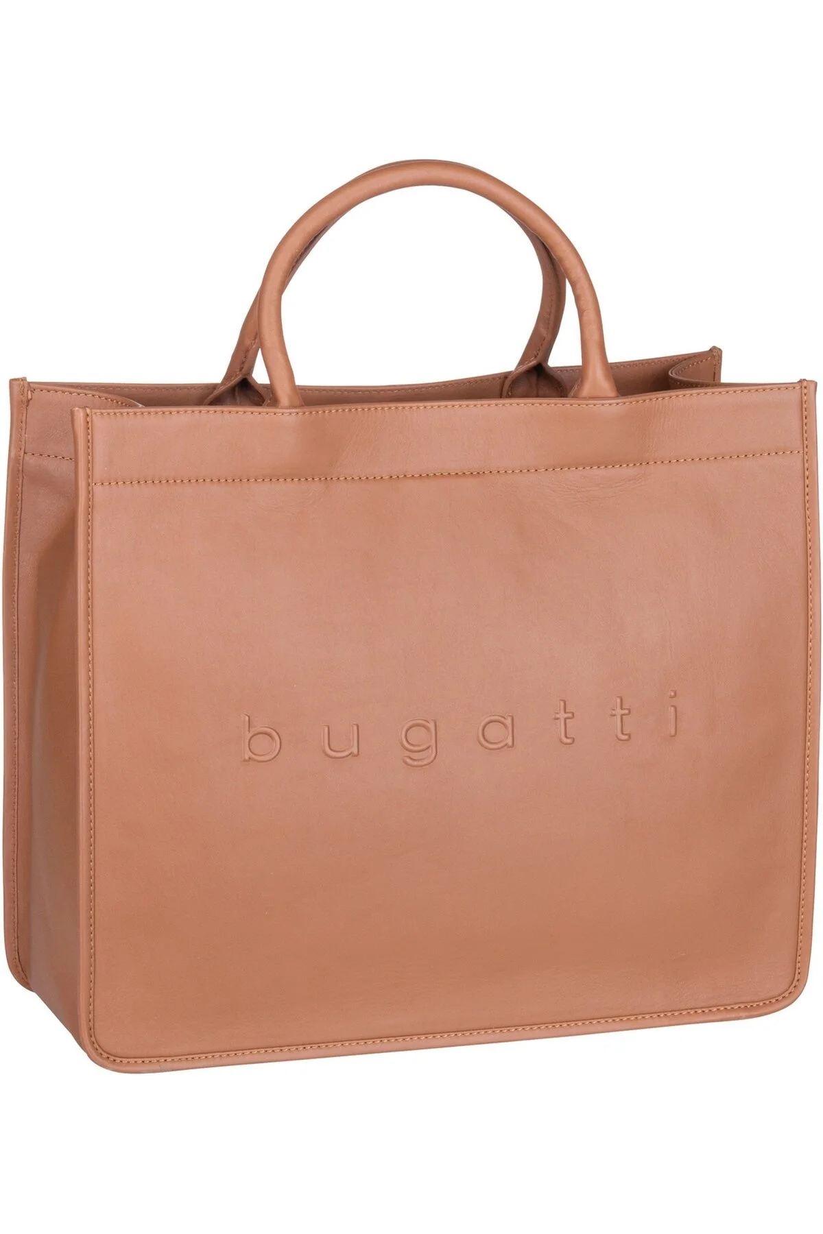 Bild von bugatti Daphne Tote Bag Leder, Shopper, 2 abnehmbare Schultergurte, 17" Laptopfach, cognac