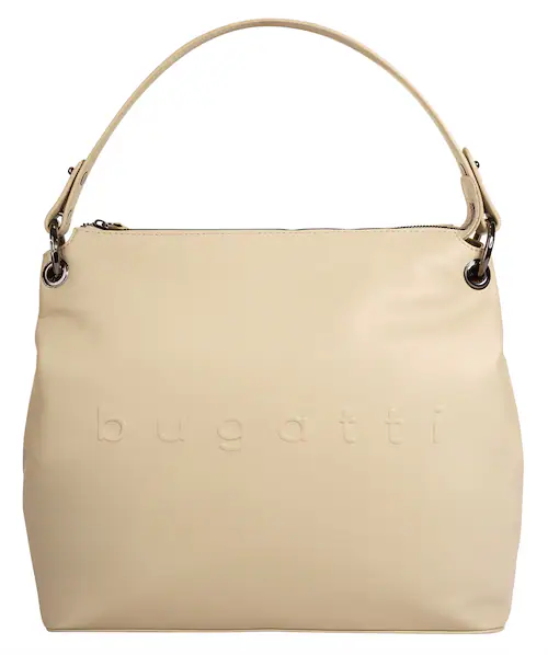 Bild von bugatti Daphne Damenhandtasche aus echtem Leder - Shopper, Hobo-Bag für Frauen in beige