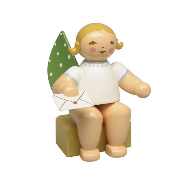Bild von Wendt & Kühn Weihnachtsfigur Kalenderfigur 2024 Engel mit Brief 2024Figur