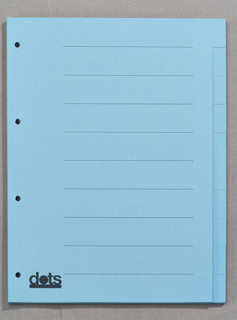Bild von dots Ordnerregister Vollformat blanko DIN A4