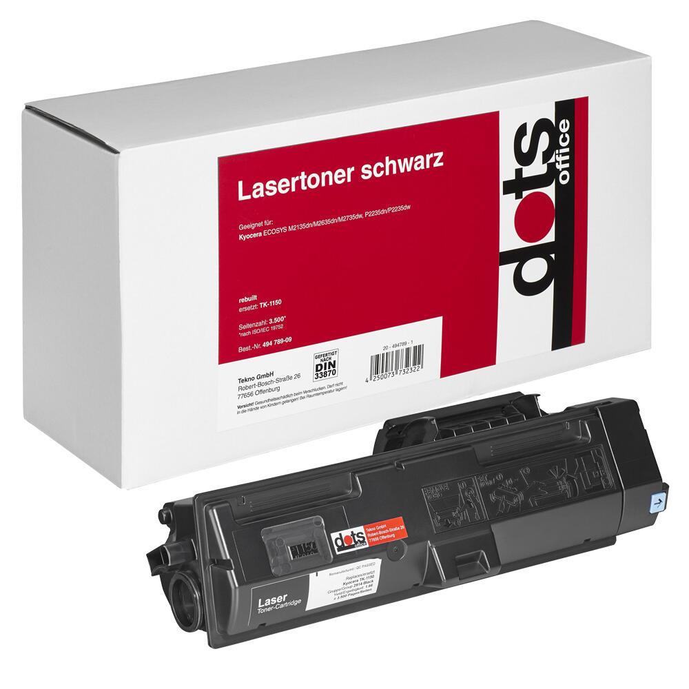 Bild von dots Toner kompatibel zu KYOCERA TK-1150 schwarz