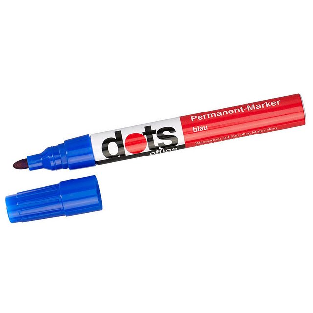 Bild von dots dots Permanentmarker blau 1,5 - 3,0 mm Tintenpatrone