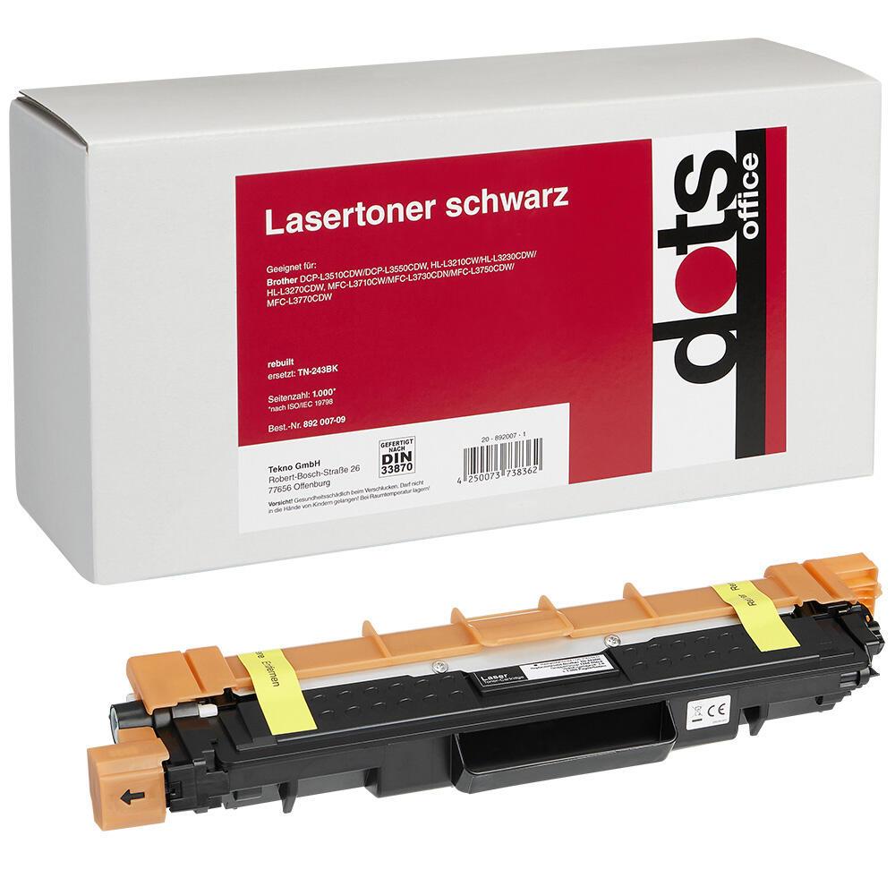 Bild von dots Toner kompatibel zu brother TN243BK schwarz