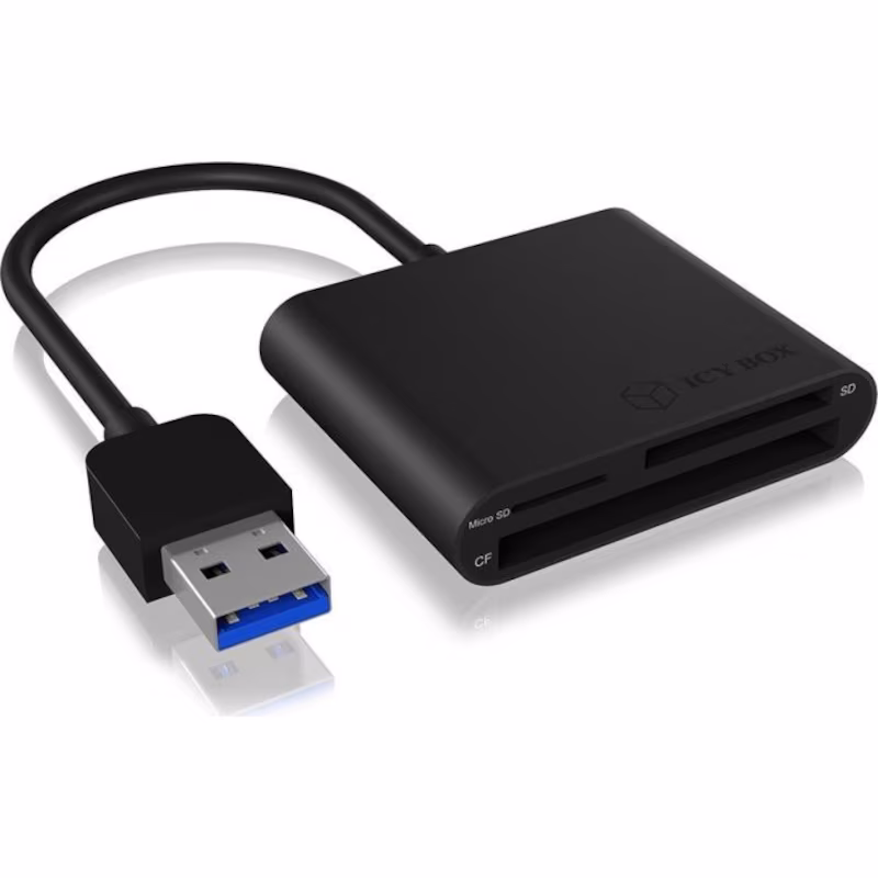 Bild von USB 3.0 Card Reader (CF, SD, Micro SD), extern, USB 3.0 Hostanschluss (IB-CR301-U3)