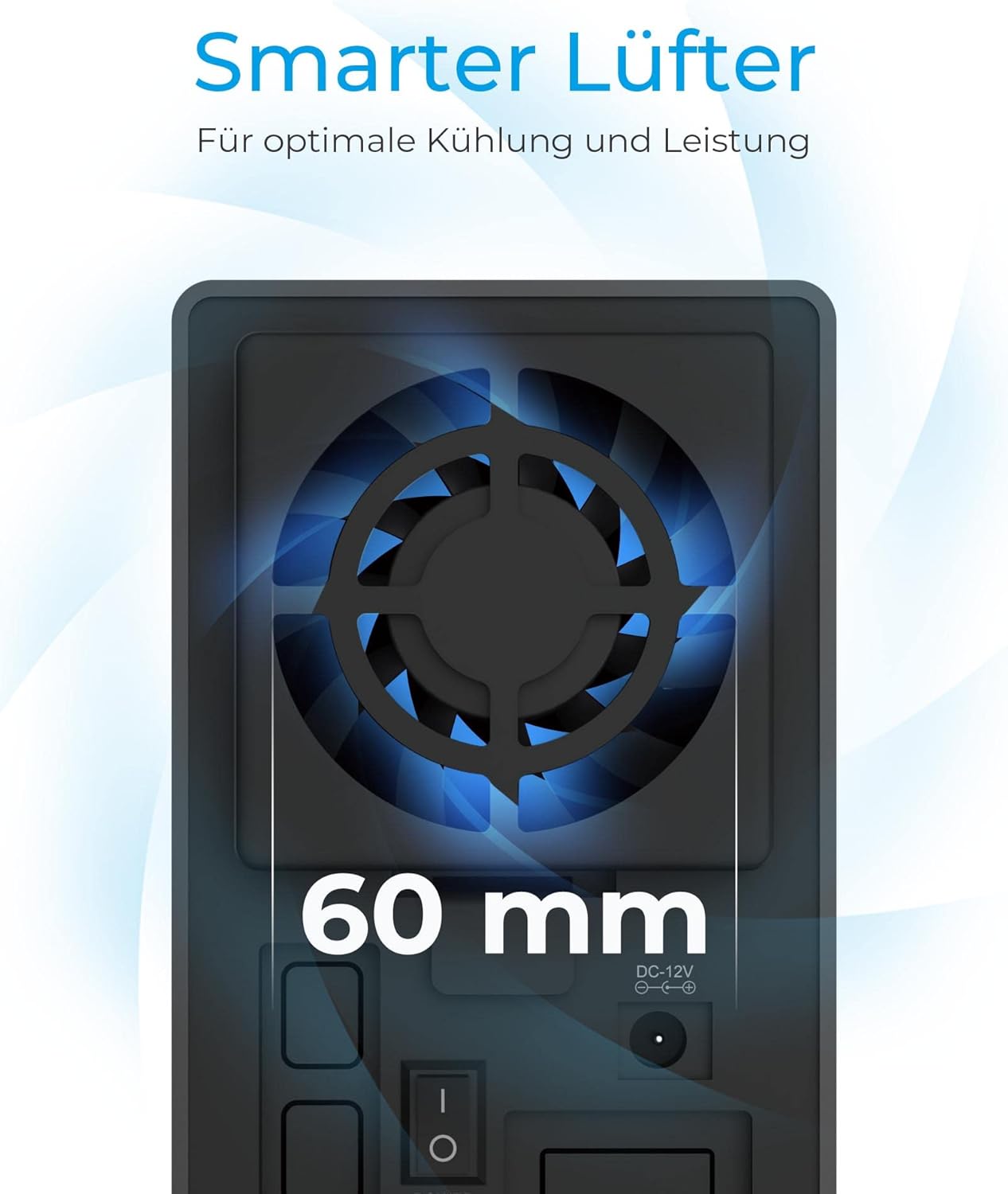 Bild von RaidSonic ICY Box 2-Fach Festplattengehäuse 3,5 Zoll mit RAID Funktion, USB 3.1 Gen 2 (10 Gbit/s), werkzeugloser Einbau, Aluminiumgehäuse, Schwarz, IB-RD3802-C31, für 2 festplatten