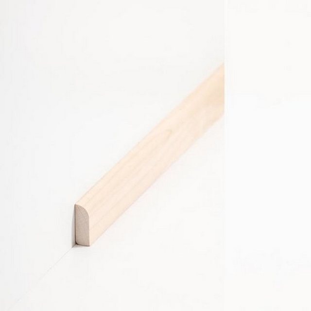Bild von Abdeckleiste Linz Massivholz 8 x 22 x 2000 mm Ahorn lackiert Fußleiste by PROVISTON