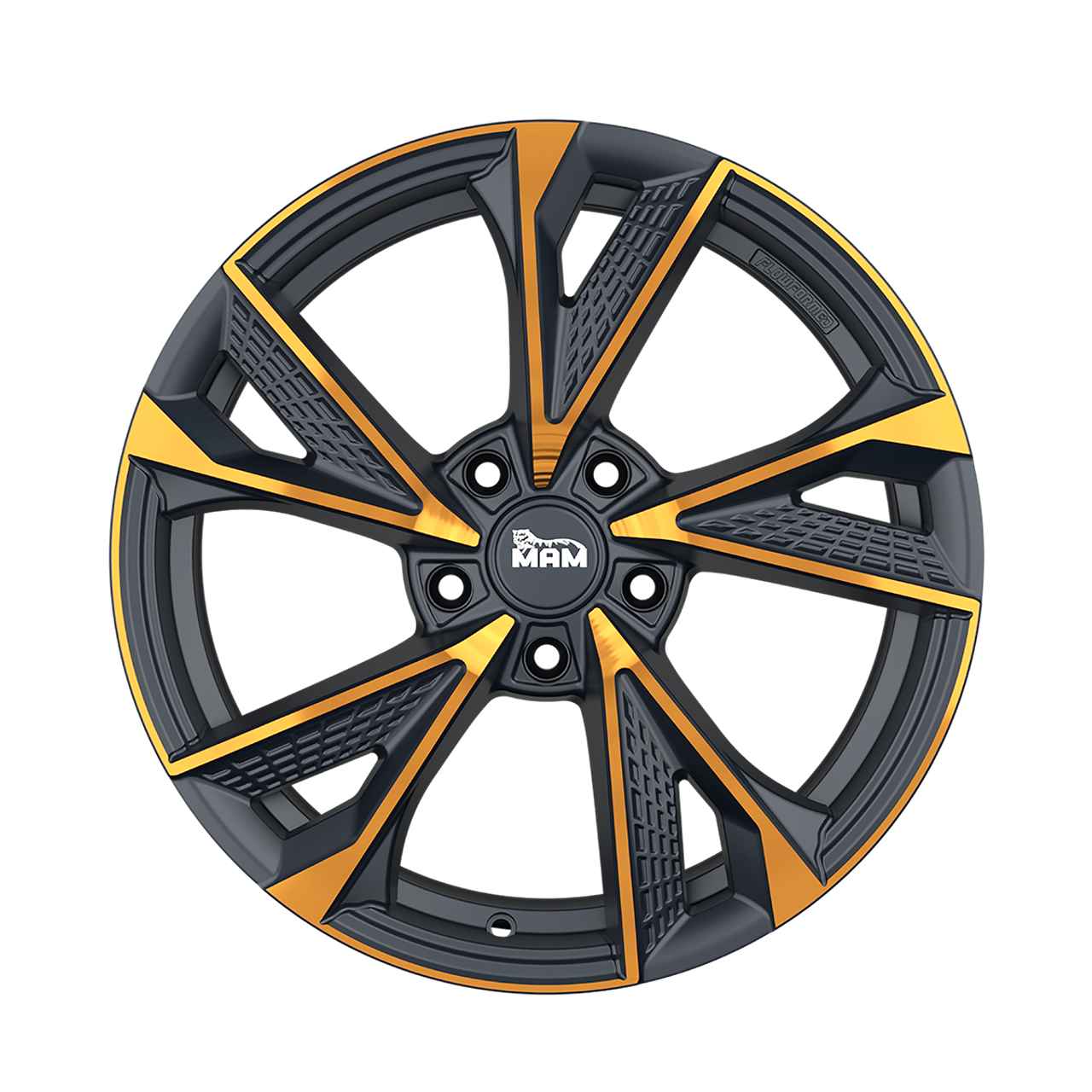 Bild von MAM MAM RS6 matt black front copper 8.5Jx19 5x112 ET45