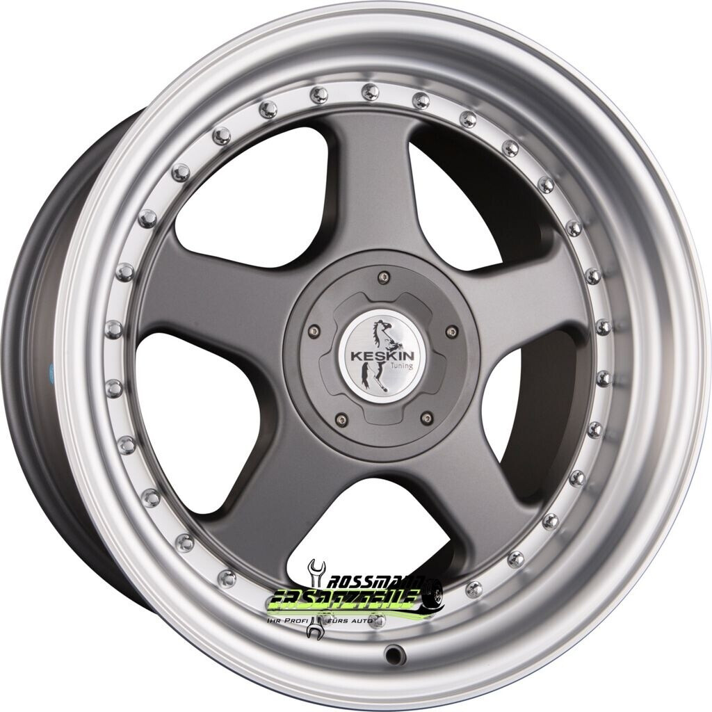 Bild von KESKIN KT1 KLASSIK titan grey lip polish 10.0Jx18 5x100 ET25