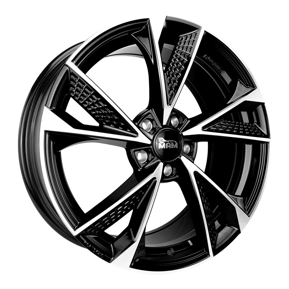 Bild von MAM MAM RS6 black front polished 7.5Jx17 5x112 ET45