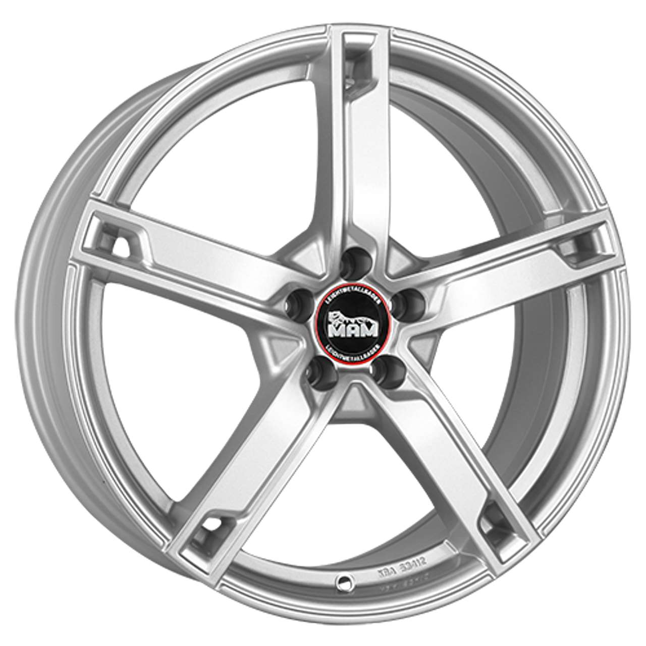 Bild von MAMW4 6.5JX16 5/114.3 ET38 72.6 SILVER PAINTED Alufelgen