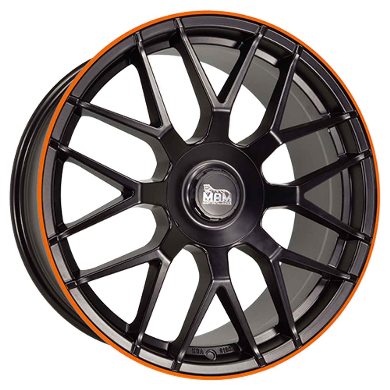 Bild von MAM MAM GT1 matt black lip orange 9.5Jx19 5x112 ET30