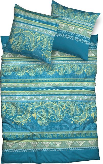 Bild von CASATEX Bettwäsche Kuala Lumpur, Satin, 3 teilig, modernes Paisleydesign