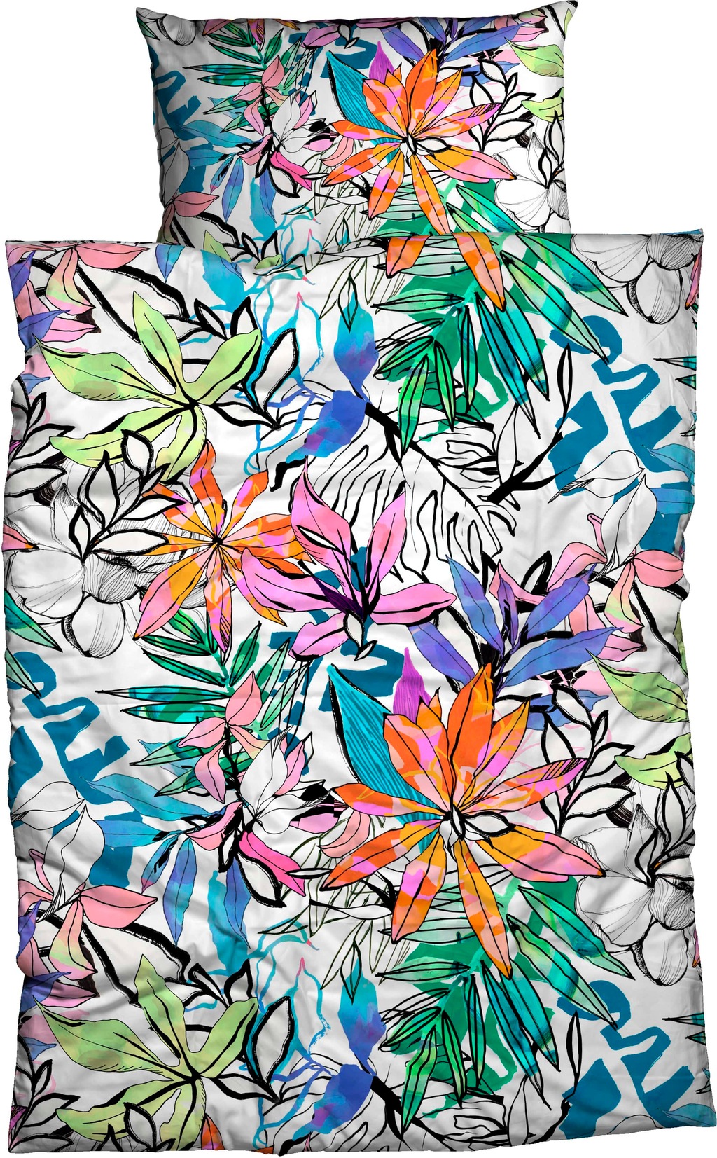 Bild von CASATEX Bettwäsche Minako, Satin, 2 teilig, außergewöhnliche und exklusive Farben, brillante und leuchtende Farben