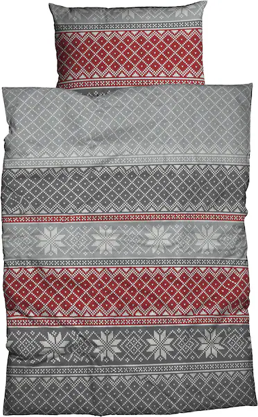 Bild von CASATEX Bettwäsche CASATEX Biber Bettwäsche MOLDAU, Biber, 2 teilig, natürlich 100% Baumwolle MADE IN GREEN Biber Flanell