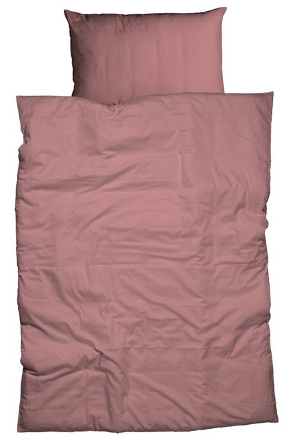 Bild von CASATEX Bettwäsche Uni, Satin, 2 teilig, Uni Design, Reißverschluss, tolle Farben
