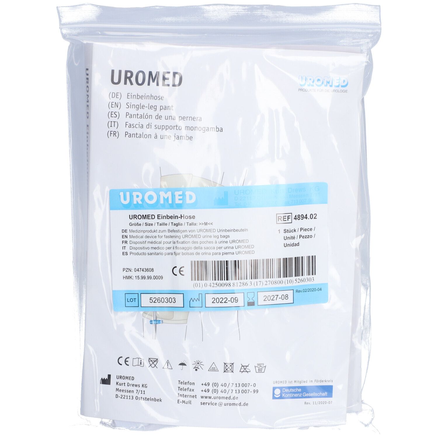 Bild von UROMED Einbeinhose