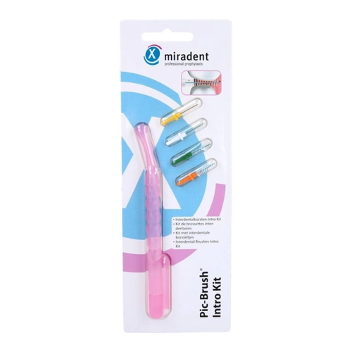 Bild von Miradent Interd.pic-brush Intro Kit 1h+4b.tra.pink