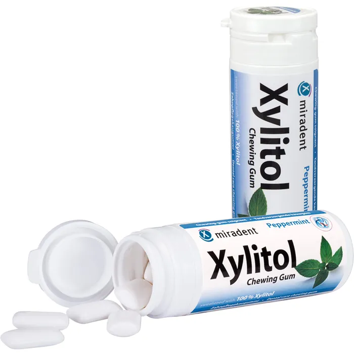 Bild von Miradent Xylitol Chewing Gum Minze 30 Kaugummis - Zur Zahnpflege