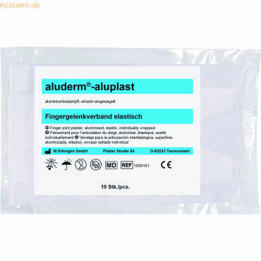 Bild von Söhngen, Pflaster, aluderm aluplast Fingergelenkpflaster elastisch 4x7.2cm, einzeln, 10 Stk. (10 x)