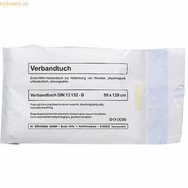 Bild von Söhngen, Verbandsmaterial, Verbandtuch SO 80x120 cm