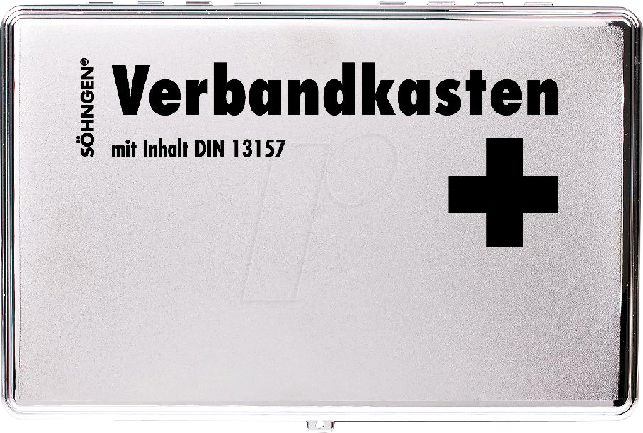 Bild von Söhngen Erste-Hilfe-Koffer Söhngen Verbandkasten KIEL Chrome mit Füllung - 3003060