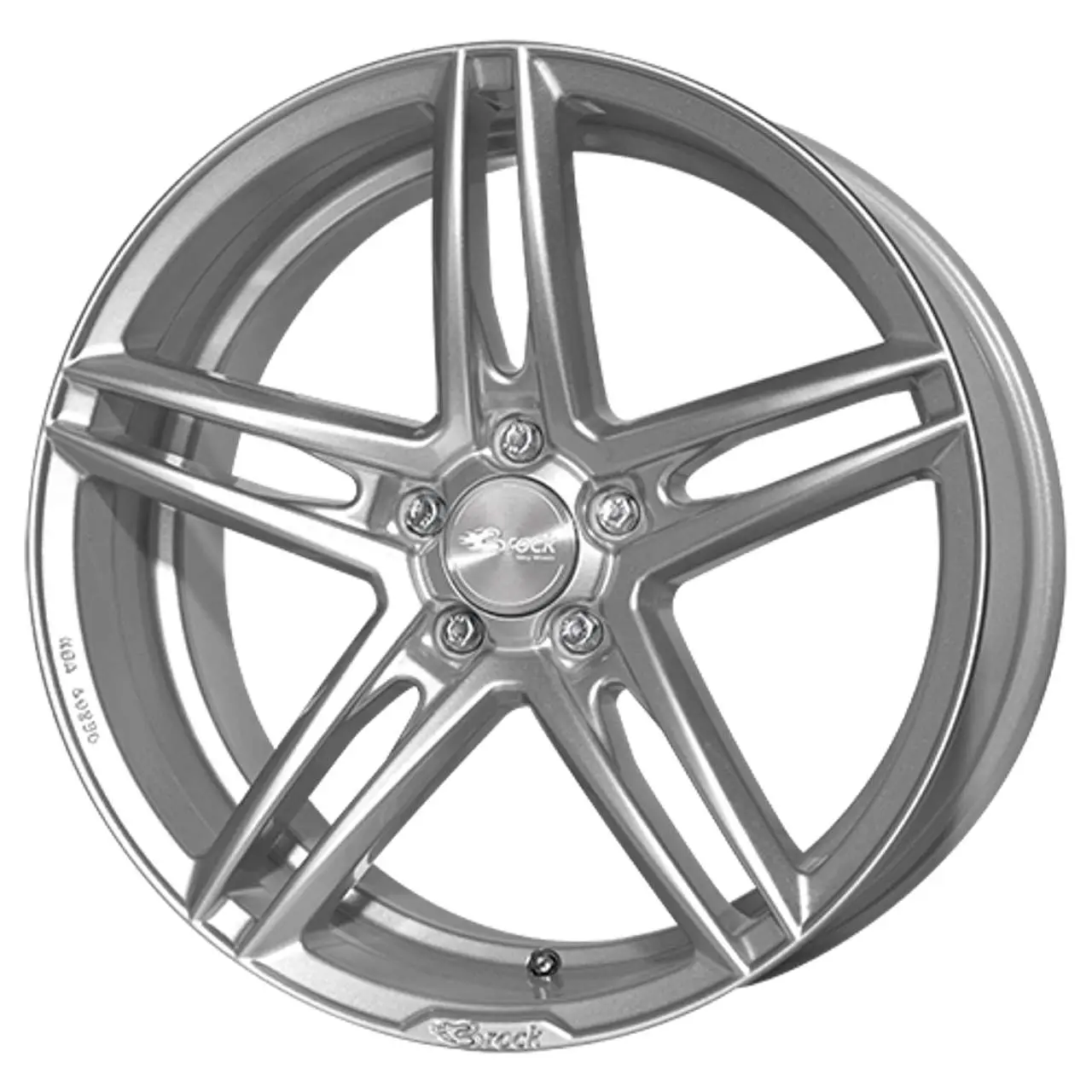 Bild von Brock B33 kristallsilber lackiert 8,5x19 ET45 5.00x112.00 Hub Hole 66.60 mm - Alu felgen