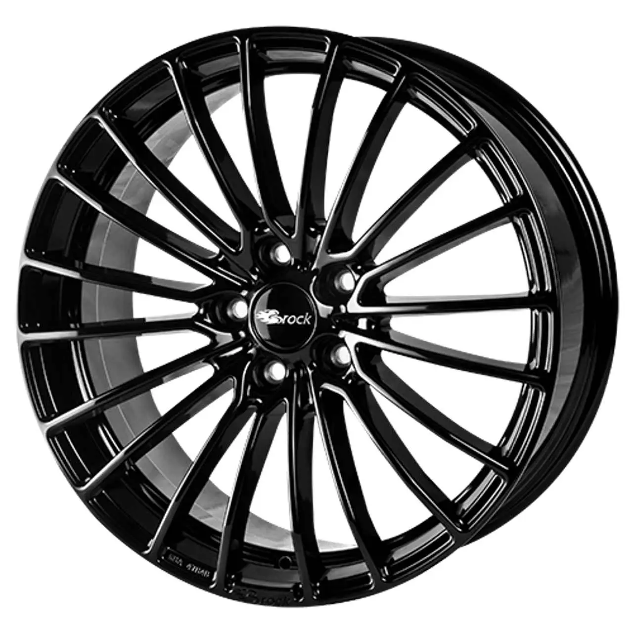 Bild von Brock B24 schwarz lackiert 8x19 ET38 5.00x114.00 Hub Hole 72.60 mm - Alu felgen