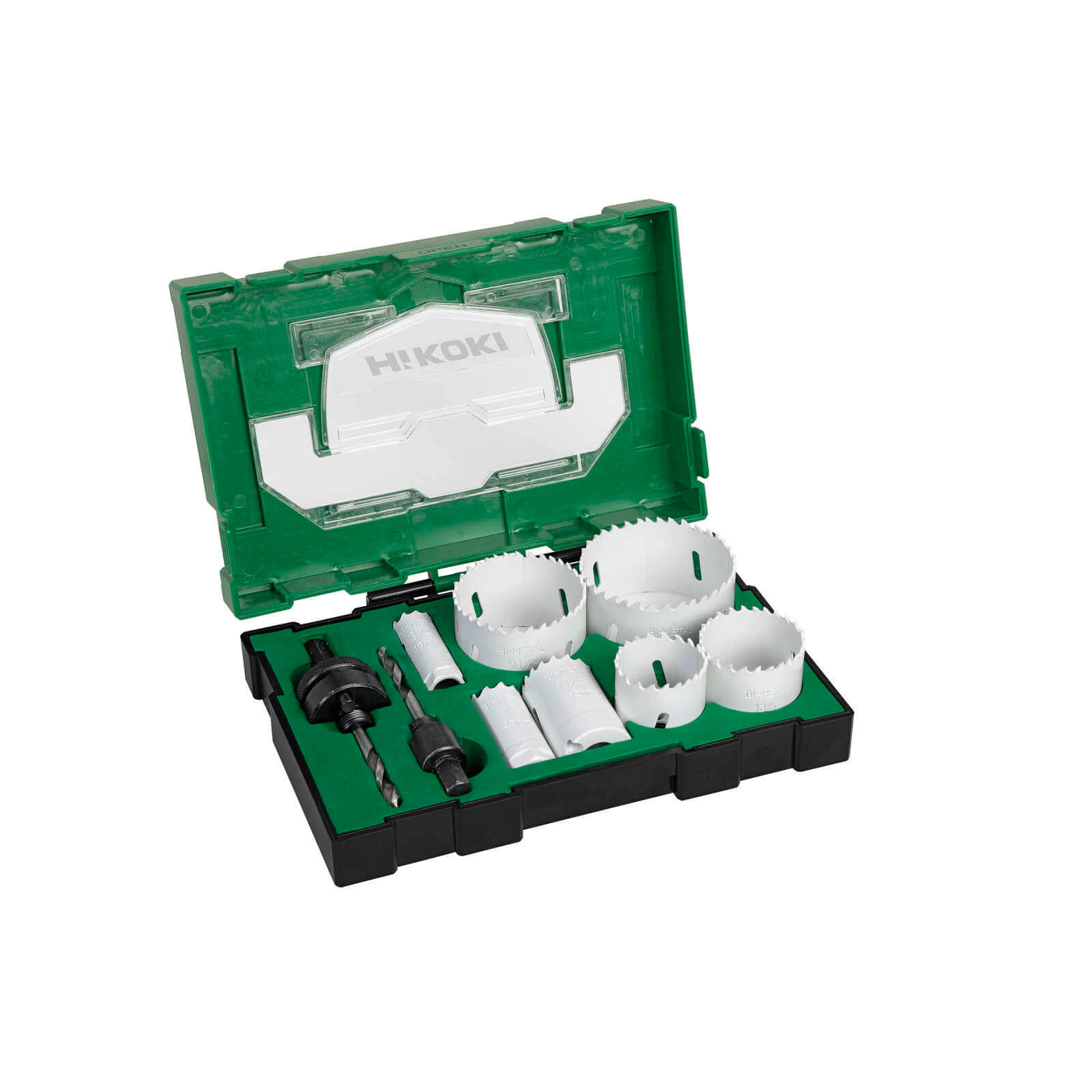 Bild von HiKOKI Lochsägen Bi-Metall 11-teilig Dosenbohrer Bohrkrone Lochkreissäge Box III