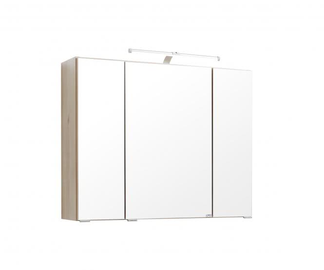Bild von Spiegelschrank 80 inkl LED Beleuchtung Portofino von Held Möbel Buche Iconic