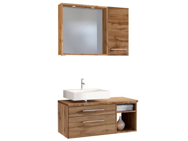 Bild von Unterbecken-Set 90 -B- Becken links Davos von Held Möbel Wotan Eiche