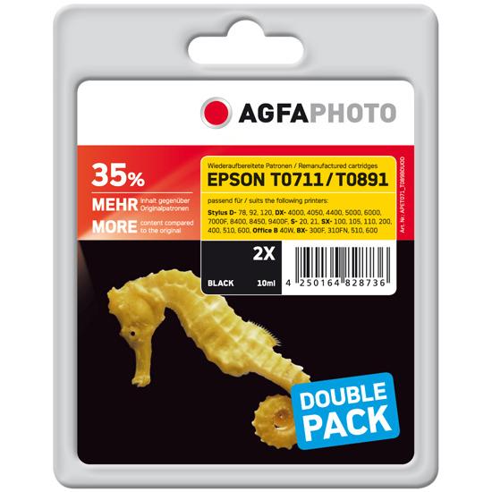 Bild von AGFAPHOTO, Druckerpatrone, Apet071 t089bduod (BK)