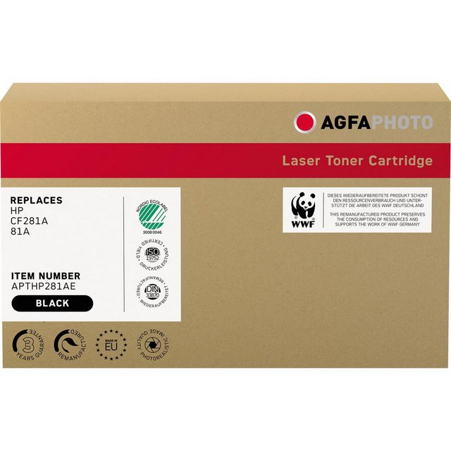 Bild von AgfaPhoto Tonerkartusche AgfaPhoto Toner APTHP281AE wie HP CF281A 81A schwarz