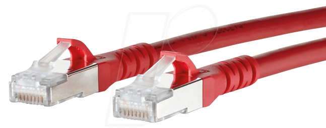 Bild von MetzConnect BTR - Patch-Kabel - RJ-45 (M) - RJ-45 (M) - 2 m - abgeschirmt - (CAT 6a) - halogenfrei - rot (1308452066-E)