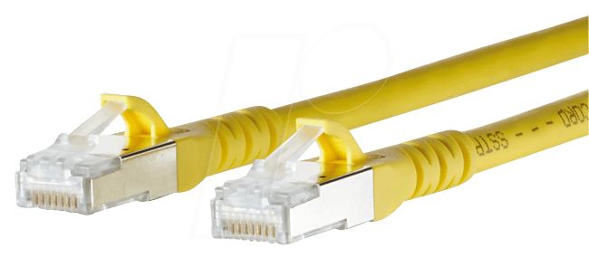 Bild von METZ CONNECT Cat.6A - Ea - RJ-45 - RJ-45 - Männlich/männlich - Gold - 10GBase-T (130845B077-E)