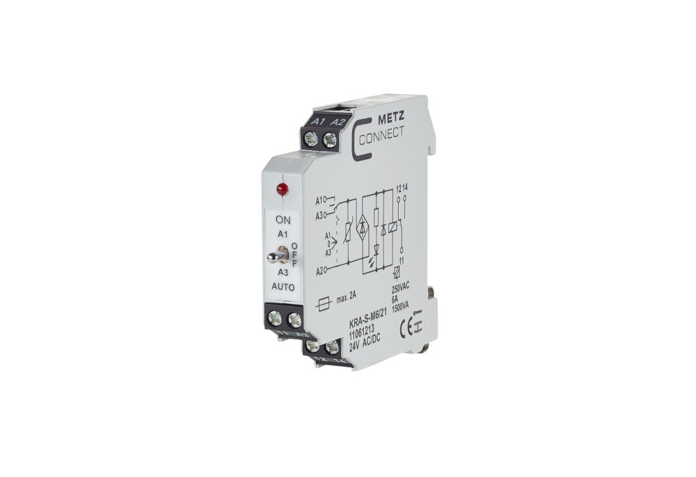 Bild von BTR Unbekannt Metz Connect Koppelbaustein KRAS-M6/21 24AC/DC 1W Schnittstellenwandler 4250184122579