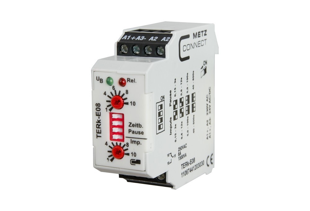 Bild von Metz Connect 11067441203030 TERk-E08 Zeitrelais  230 V/AC 1 St.  1 Wechsler, Relais
