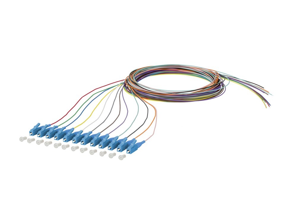 Bild von 12x Metz Connect 150Q1JO0020E. Kabellänge: 2 m, Lichtleitertyp: OS2, Anschluss 1: LC/UPC, Lochdurchmesse (2 m), Netzwerkkabel