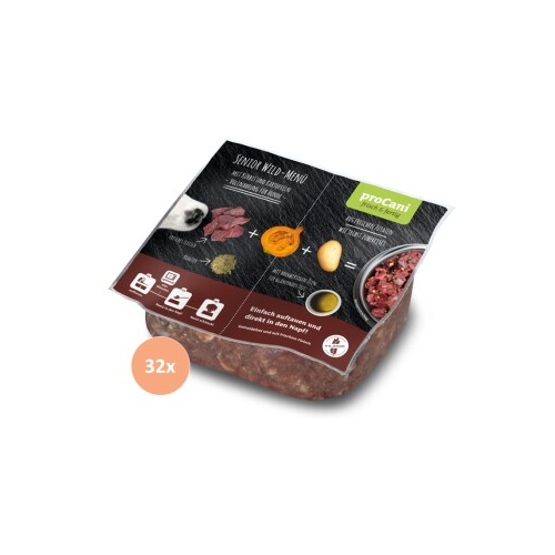 Bild von ProCani BARF Komplettmenü TK-Blockware Napffertig Senior Wild 32x500 g