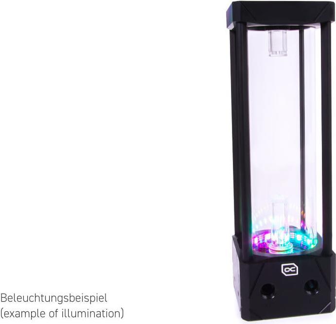 Bild von Alphacool Eisbecher Aurora D5 Acetal/Glas - 250mm inkl. Alphacool VPP Apex D5, Wasserkühlung Ausgleichsbehälter