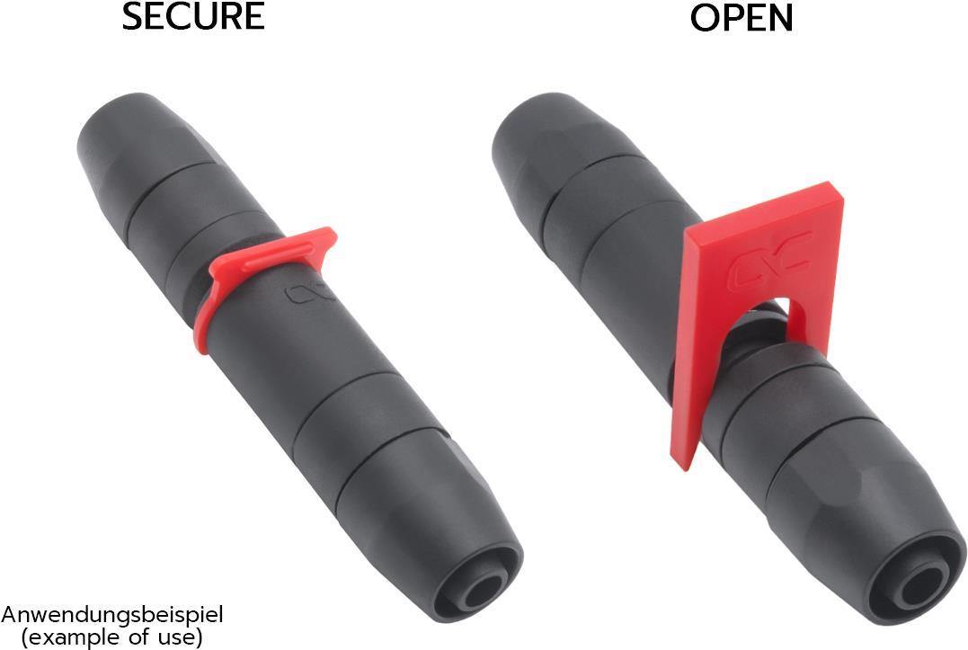 Bild von Alphacool ES Schnellverschlusskupplungsset TPV PushIn Industry Version, Wasserkühlung Anschluss, Schwarz