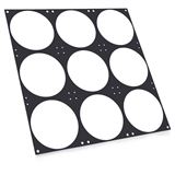 Bild von Alphacool Nova1080 Lüfterblende 9x120 bk  1020189 (120 mm), Wasserkühlung Radiator, Schwarz