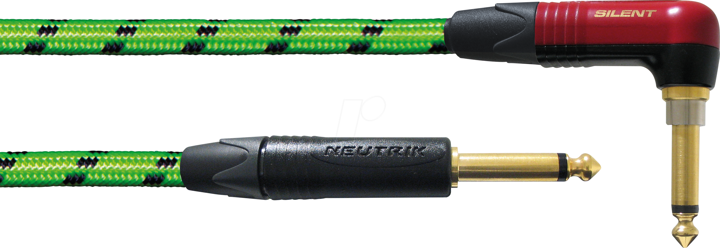 Bild von BLACKLIGHT 3PRGS - Instrumentenkabel BLACKLIGHT PR-SILENT, 3 m, grün, 6,3 mm Klinke